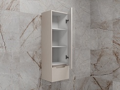 Style Line Шкаф пенал Матис 36 подвесной крем – фотография-4